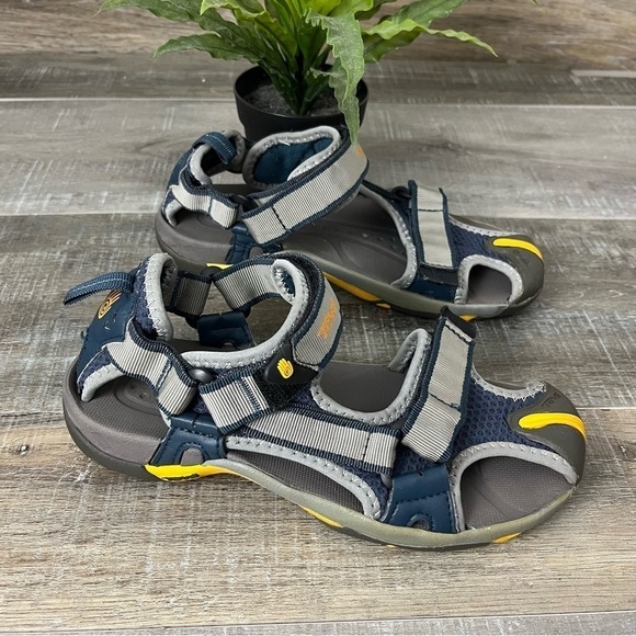 Teva Other - TEVA Velcro Water Sandal Closed Toe Blue Gray Youth Size 4